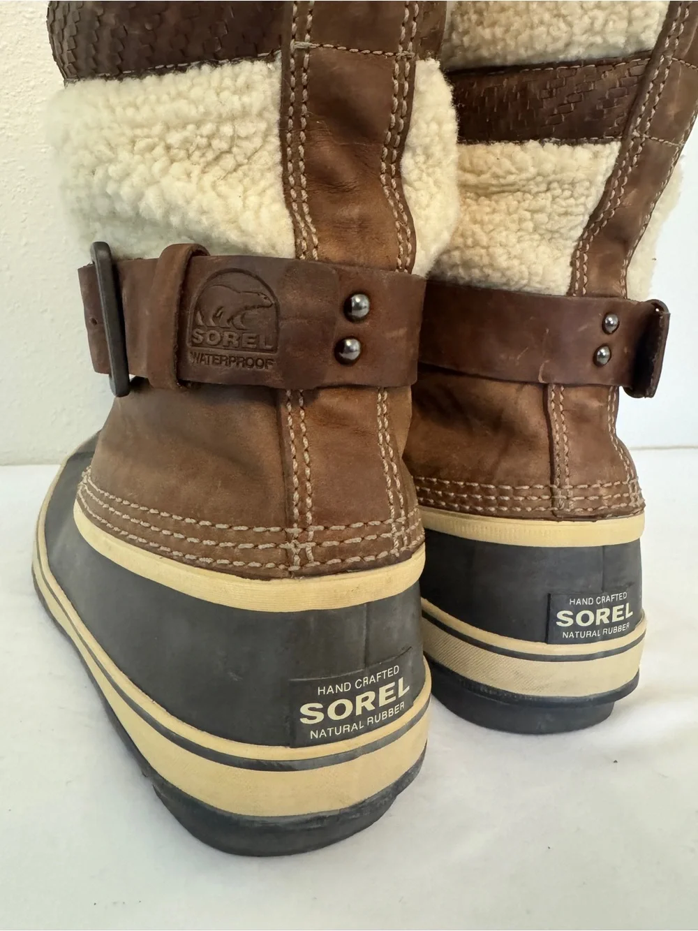 Sorel Womens Helen of Tundra II Mid Calf WP Leather/Rubber Snow Boots 12 ECU